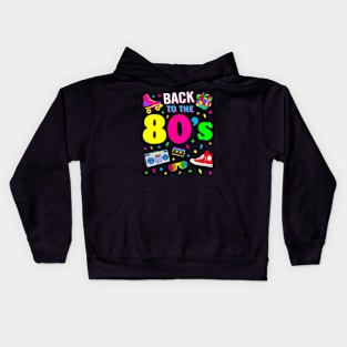 Back To 80S 1980S Eighties Costume Party Kids Hoodie